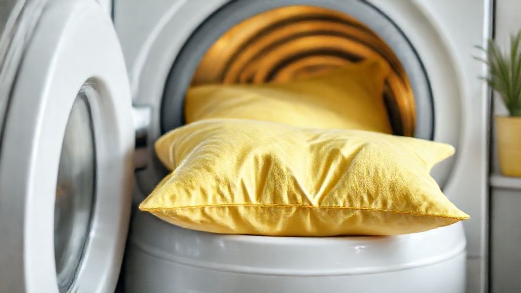 Whiten and Wash Pillows Yellowed by Sweat