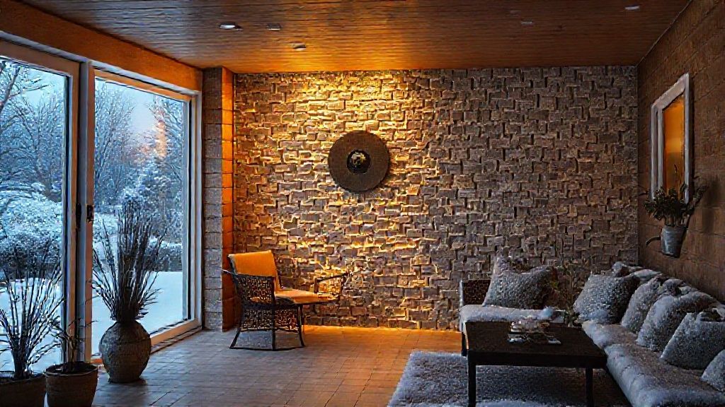 Caulk the bottom of the door against the cold (draft, brush)