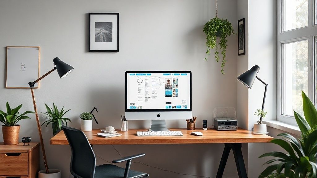 Creating an efficient home office for teleworking