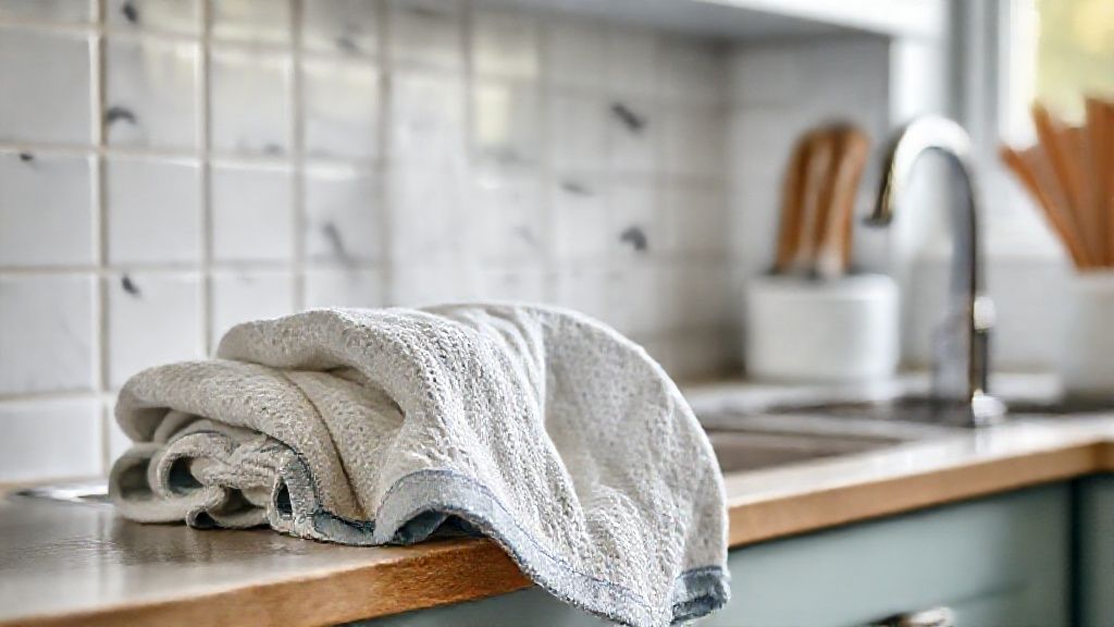 Disinfect kitchen towels and sponges (nests for microbes)