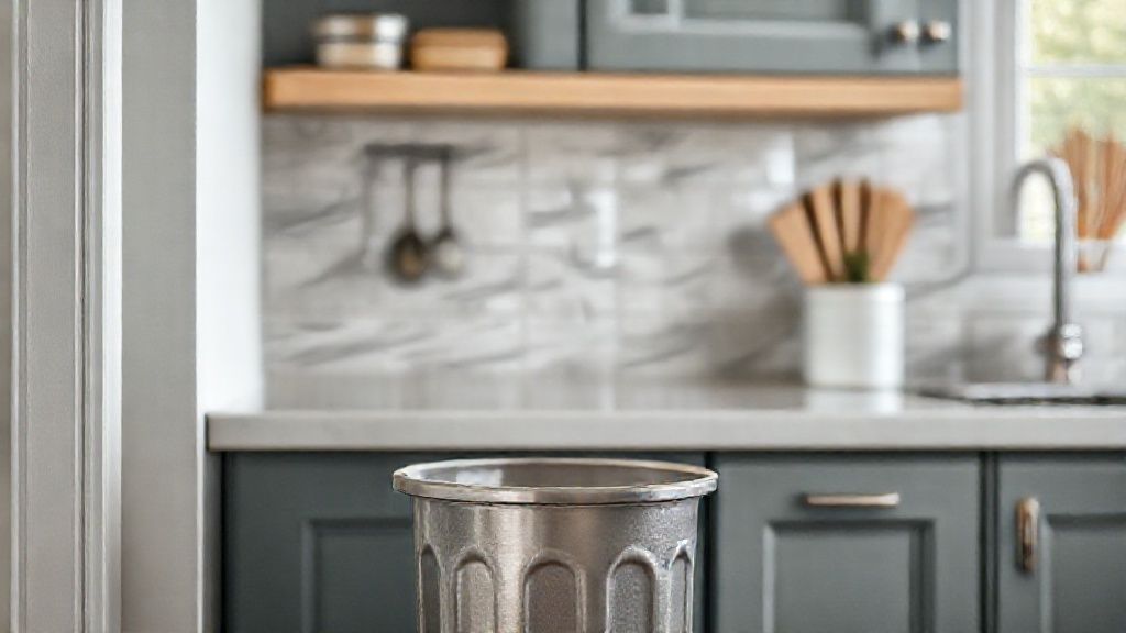 Deodorize and clean your kitchen trash can