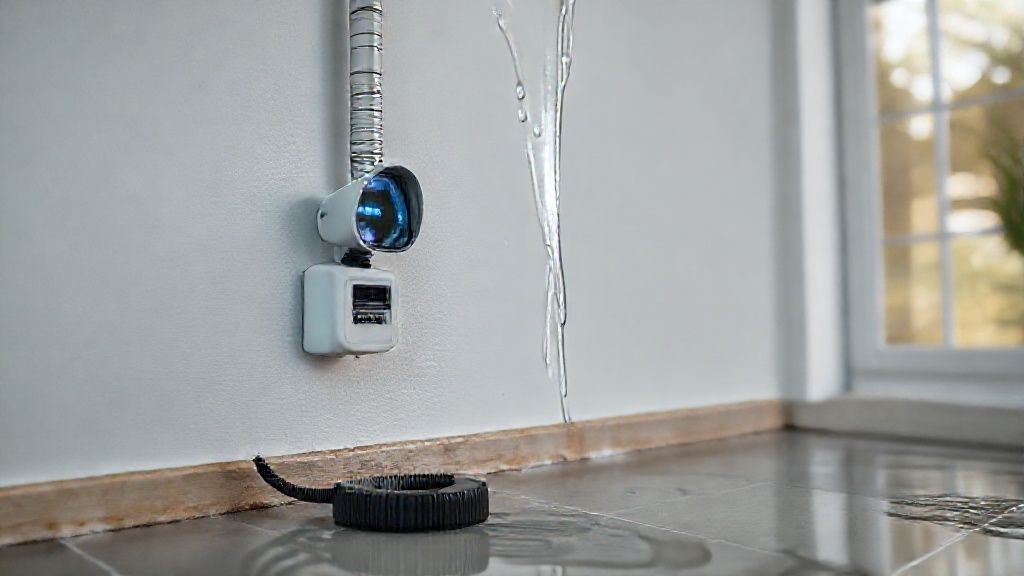 Install a connected water leak detector (smartphone alert)