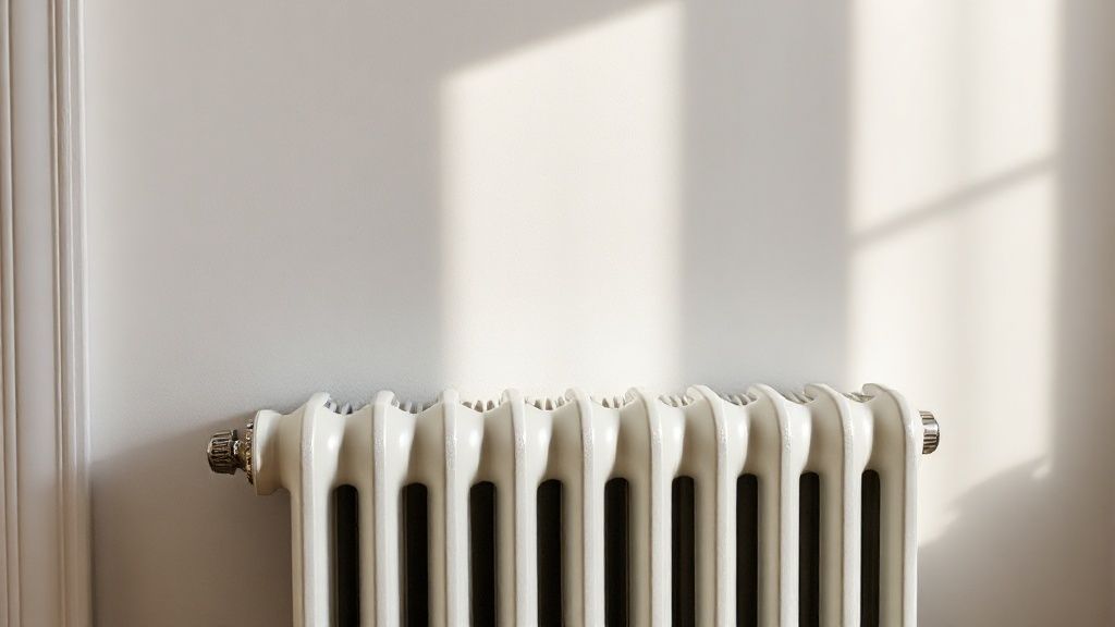 Install a heat reflector behind the radiators