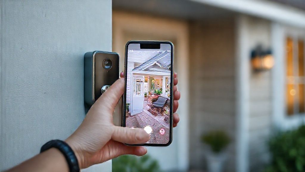 Install a connected video doorbell to see who is ringing