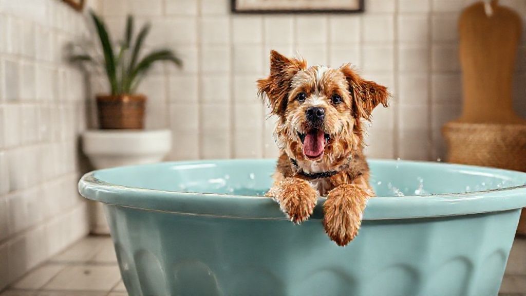 Washing your dog at home stress-free (and without flooding)