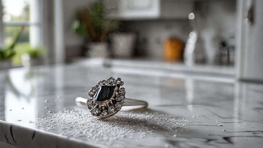 Cleaning and shining gold and silver jewelry