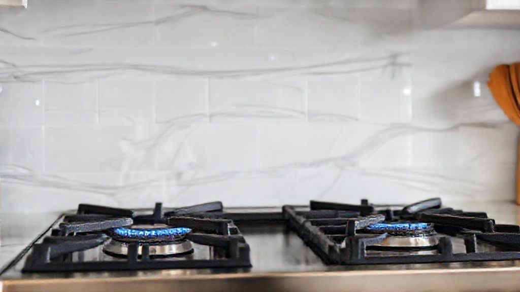 Clean the burners of a dirty gas stove