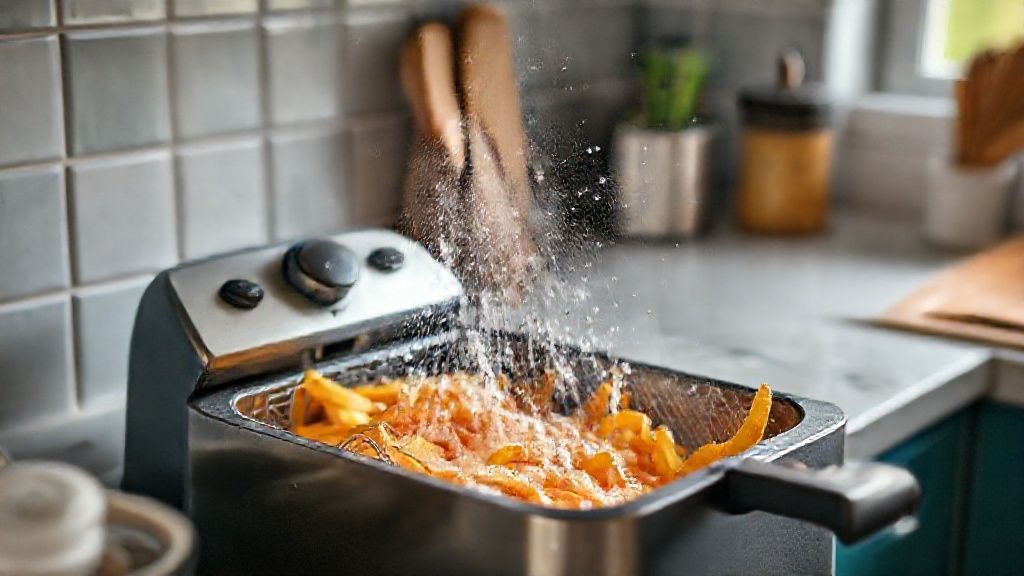 Cleaning a greasy fryer (tank and resistance)