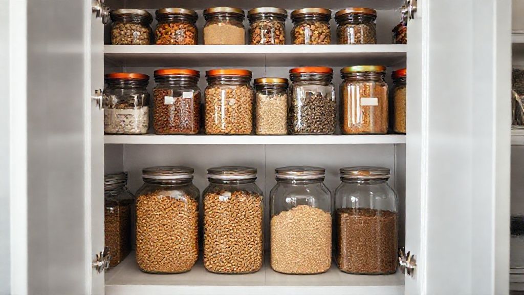 Optimizing kitchen cupboard and fridge storage